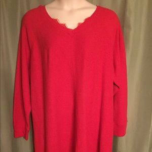 Maurices sweatshirt style nightgown size 3x.